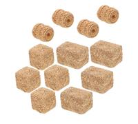 SUPVOX 12pcs Miniature Hay Bales for Dollhouse Realistic Simulation Straw Stack for Mini Garden DIY Decor Construction for All Weather Use