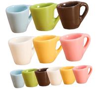 SUPVOX 12pcs Miniature Resin Dollhouse Cups Realistic Mini Cups for Pretend Play and Educational gifts for for for for for for