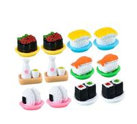SUPVOX 12pcs Miniature Sushi Model Realistic Artificial Sashimi Decoration for Home Display Photography Prop Japanese Food