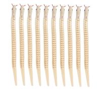 SUPVOX 12pcs Natural Wooden Wiggly Snakes Set Realistic Flexible Snake for Prank Crafts Birthday Party Decorations Safe Wood Material