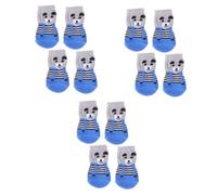 SUPVOX 12pcs Pet Knit Socks Paw Protectors for Dogs Ankle Socks Cotton Material for Paws Protection for Comfort and Warmth Random Color