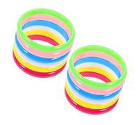 SUPVOX 12pcs Plastic Bangles for Women Stylish Bracelets for Decoration DIY Jewelry Projects for Parties and Everyday Wear