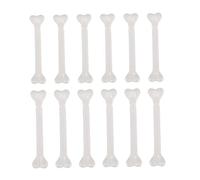 SUPVOX 12pcs Plastic Fake Human Bones Halloween Decor Props Lightweight Realistic Simulated Bone Decor for Party Haunted House Costume Accessories