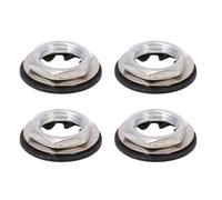 SUPVOX 12pcs Potentiometer Nut Metal Gaskets for Electric Guitar Guitar Potentiometer Washers Replacement Set Electric Accessories for Hardware Repair