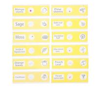 SUPVOX 12pcs Prepared Plant Microscope Slides with Built Labels for Students Plastic Specimen Samples for Educational Biology Science Experiments and Home Schooling