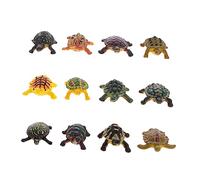 SUPVOX 12pcs Realistic Tortoise Model for Boys and Girls Lifelike Life Animal Figurines for Early Education Safe and Tortoise Toys for Boy Girl's Learning and Play Activities