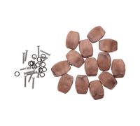 SUPVOX 12pcs Red Agate Guitar Tuning Peg Buttons Caps Set for Acoustic Electric Classical Guitars with 0.1' 0.15' Hole Diameter, Musical Instrument Accessory Replacement Parts
