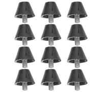 SUPVOX 12pcs Replaceable TPU Track Spike Shoes Replacement Spikes for Running Shoes with Needle Shape to Increase Friction, Suitable for Athletic Tracks Black