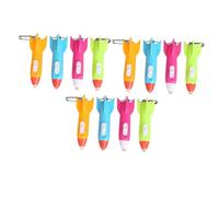SUPVOX 12pcs Rocket Head Key Pendants Glow-in-the-Dark Keychains Bag Hanging Ornaments Multipurpose Decorative Key Rings for Everyday Use Random Color Random Color