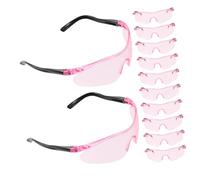 SUPVOX 12pcs Safety Glasses Impact Resistant Protective Eyewear with Clear Lenses for Boys Lab Sports DIY Games Motorcycle Eyewear