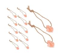 SUPVOX 12pcs Salt Licking Bricks Natural Salt with Rope Deer Chew Horse Lick Block Alpaca Lick Blocks Deer Horse Brick Beige Mineral