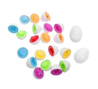 SUPVOX 12pcs Shape Matching Eggs for Boys and Girls Educational Toy for Cognitive Development Memory Spelling Skills Safe Eggs for Early Learning Playtime Activities