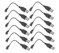 SUPVOX 12pcs Short USB Charging Cables for Electric Power Adapter Cord Compatible with Bubble Machines and Rc Car Accessories Fast Charging Portable Power Supply