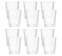 SUPVOX 12pcs Small Glass Shot Glasses Set 25ml Mini Goblet Communion Cups Glass Chalices for Holy Communion and Religious Ceremonies