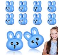 SUPVOX 12Pcs Small Resin Buttons Rabbit Shape for DIY Clothing Embellishments and Needlework Crafting in Sewing Applications