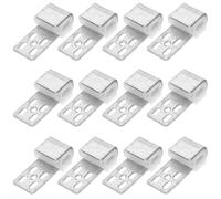 SUPVOX 12pcs Sofa Spring Clips with Insulated Plastic Sleeves for Noise Reduction and Couch Support, Furniture Upholstery Repair Kit Suitable for Sofa Beds and Chairs