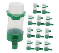 SUPVOX 12pcs Spillproof Automatic Bird Water Dispenser Abs Material with Large Capacity for Outdoor Birdcage Parrot Pigeon Pet Drinking Accessory