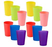 SUPVOX 12Pcs Stackable Cups for Early Learning Interactive Cups for Fine Motor Skill Development Hand Eye Coordination Cognitive Training and Party Games