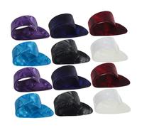 SUPVOX 12pcs Thumb and Finger Picks for Acoustic Guitar Banjo Ukulele Harp Ergonomic Flat Plectrums with Enhanced Tone and Comfortable Grip for String Instrument Players