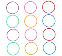 SUPVOX 12pcs Toss Rings Plastic Ring Toss Game for Backyard Carnival Party School Festivals Fun Outdoor Throwing for All Ages Random Color