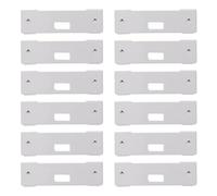 SUPVOX 12pcs White Metal Vertical Blind Repair Tabs for Vertical Blind Vanes No Tools Required Quick Repair Accessories with Plastic Box