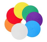 SUPVOX 14pcs Circle Spot Markers for Soccer and Basketball Training Dancer Dots and Carpet Circles for Classroom Sitting Agility Training Equipment Flat Logo Plate Design