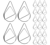 SUPVOX 150pcs Decorative Paper Clips Water Drop Shaped Paper Clips Small Silver Sturdy Metal with Finely Treated Edges Resist Bending and Breakage for Organizing Files and Projects
