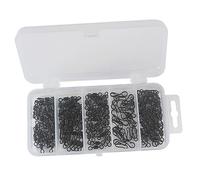 SUPVOX 150PCS Fishing Swivel Connector Set with Rolling Ball Bearing Shape Snap Hooks Metal Fishing Accessories for Saltwater Freshwater Anglers Includes Storage Case for Organized Tackle