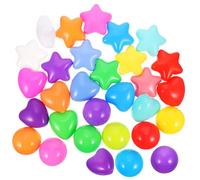 SUPVOX 150Pcs Thickened Star Heart Round Balls for Indoor Outdoor Ocean Ball Pit Lightweight Amusement Park Playthings for Boys Party Fun