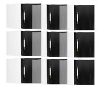 SUPVOX 15pcs A4 Document Organizer Folders Black Project File Binder Desktop File Storage Folder for Office, School, and Music Score Paper Management