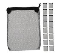 SUPVOX 15pcs Aquarium Filter Media Bags Small Mesh Bags with Zipper for Zeolite Rocks Ceramic Rings Enhanced Filtration for Fish Tanks Versatile and Durable Design
