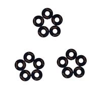 SUPVOX 15pcs Black Guitar Toggle Switch Plate Treble Washer Ring for Electric Guitar Durable Rhythm Treble Plate Easy Installation Replacement Parts