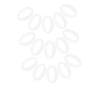 SUPVOX 15pcs DIY Hamster Cage Tube Connectors White Tunnel Rings for Guinea Pig Pet Cage Extension with Curved and Straight Connectors Interactive Creative Fun for Family Bonding