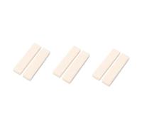 SUPVOX 15pcs DIY Hard Buffalo Bone Blank Saddle Nut for Acoustic Guitar Ukulele Banjo String Instrument for Acoustic Guitar Bridge Saddle