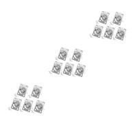 SUPVOX 15pcs Guitar Jack Plate Output Socket Square Indented Pickup Jack for Electric Guitar Silver