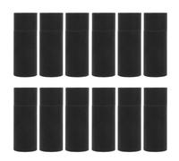 SUPVOX 15pcs Kraft Paper Box round Tube Packaging for Lip Balm Tea Oil Wrapping Storage Box Lids for DIY Crafts