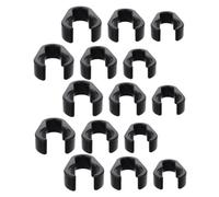 SUPVOX 15pcs Microphone Cable Clamps Flexible Cable Clips for Mic Pole Organizers Lightweight for Ktv Mic Stand Accessories Small Medium Large