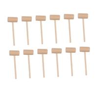 SUPVOX 15Pcs Mini Solid Wood Crab Mallets Practical Seafood Hammers for Cracking Shellfish Cake for Home Restaurant Use