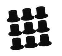 SUPVOX 15pcs Miniature Doll Hats Decorative Snowman Hats for Crafts DIY Photo Props for Parties and Home Decor Handmade Flocking Material for School Projects