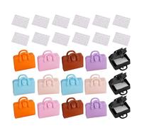 SUPVOX 15Pcs Miniature Dollhouse Accessories Set with Mixed Color Mini Suitcase Boxes and Sheet Music, Tiny Simulation Storage Cases for Dollhouse Decor and Party Favor