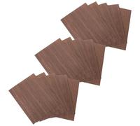 SUPVOX 15pcs Miniature Dollhouse Flooring Thin Black Oak Wood Plank A5 Size 8.1x6x0.04in Model House Floor DIY Materials for Architectural Model Building Craft