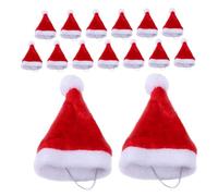 SUPVOX 15PCS Pet Christmas Hats Santa Hats for Small Dogs Cats Festive Holiday Costumes Vibrant Red for Seasonal Photos Parties