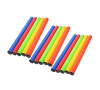 SUPVOX 15pcs Relay Race Sticks Set for School Track and Field - Plastic Anti-Skid Running in Red, Yellow, Blue, Green, Orange for Outdoor Sports and Team Relay Training