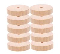 SUPVOX 15pcs Wooden Wheels DIY Craft Accessories for Wooden Car Model Building Miniature Wood Wheels for Creative Handmade Projects