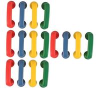 SUPVOX 16 Pcs Educational Whisper Phone Ergonomic Small Hearing Training Tubes for Concentration and Color Recognition Bright Plastic Speech Therapy Phones for Learning and Play