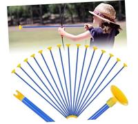 SUPVOX 16 Pcs Friendly Suction Cup Arrows for Bow Practice Safe Rounded Plastic Replacement Arrows for Target Shooting for Boys and Outdoor Games