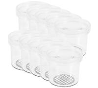 SUPVOX 16-piece Observation Box Magnifier for Kids Portable Plastic Critter Catcher Container for Nature Exploration and Science Learning