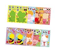 SUPVOX 16 Sheets Valentine’S Day Animal Stickers DIY Craft Labels Frog, Monkey, Bee, Bear, Fox, Cat, Angel for Romantic Scrapbooking and Diary Decoration