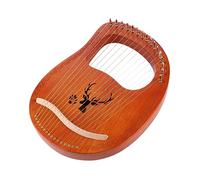 SUPVOX 16 String Lyre Harp Solid Wood Body Metal Strings Orchestral Harp Instrument