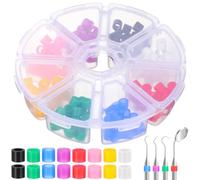 SUPVOX 160pcs Dental Code Rings Silicone Instrument Code Rings for Hospital